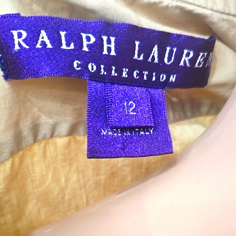 Ralph Lauren Collection Beige Button-Down Shirt